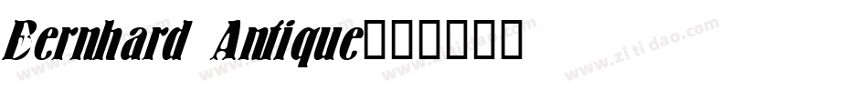 Bernhard Antique字体转换